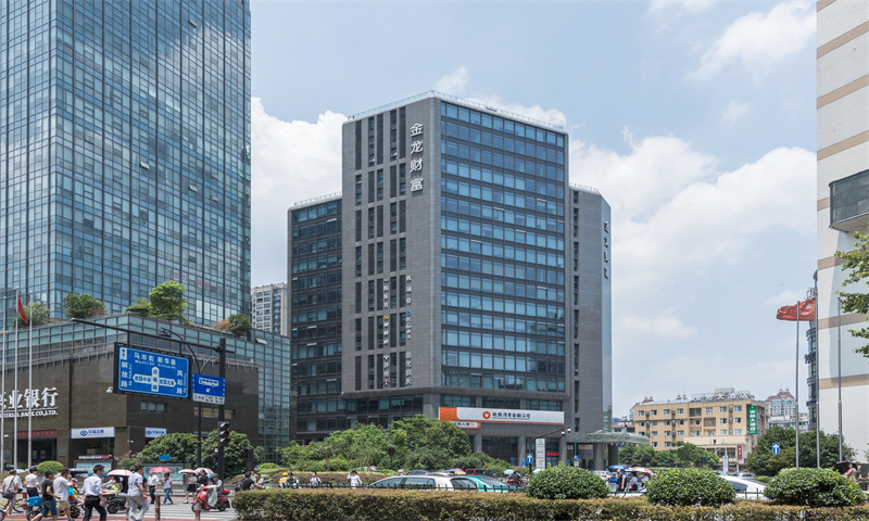 位于杭州市拱墅区核心区域的金龙财富中心